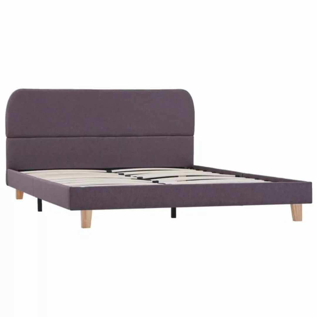 vidaXL Bett Bettgestell ohne Matratze Taupe Stoff 90x200 cm günstig online kaufen