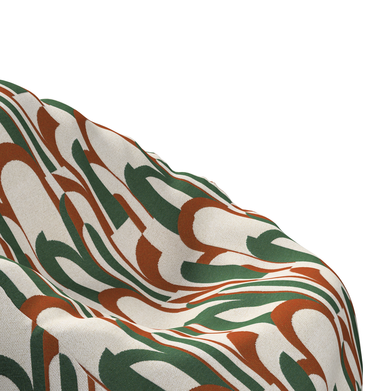 Sitzsack, grün-rot, Ø50 x 85 cm, Cosy Home (145-11) günstig online kaufen