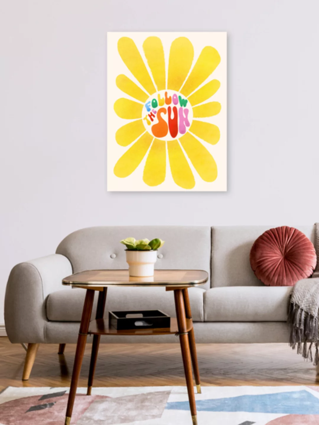 Poster / Leinwandbild - Follow The Sun günstig online kaufen