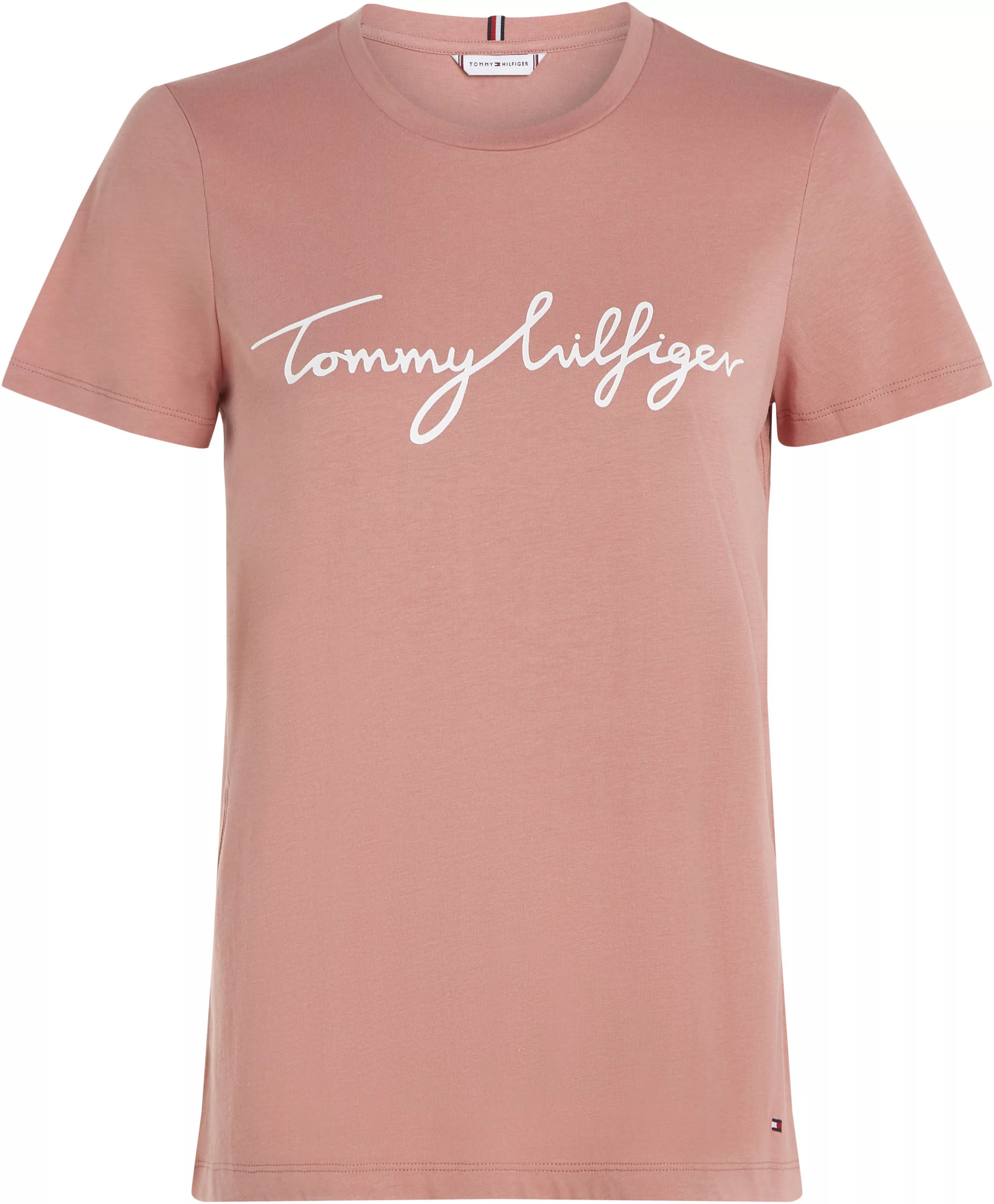 Tommy Hilfiger Curve T-Shirt "CRV REG C-NK SIGNATURE TEE SS", Große Größen günstig online kaufen