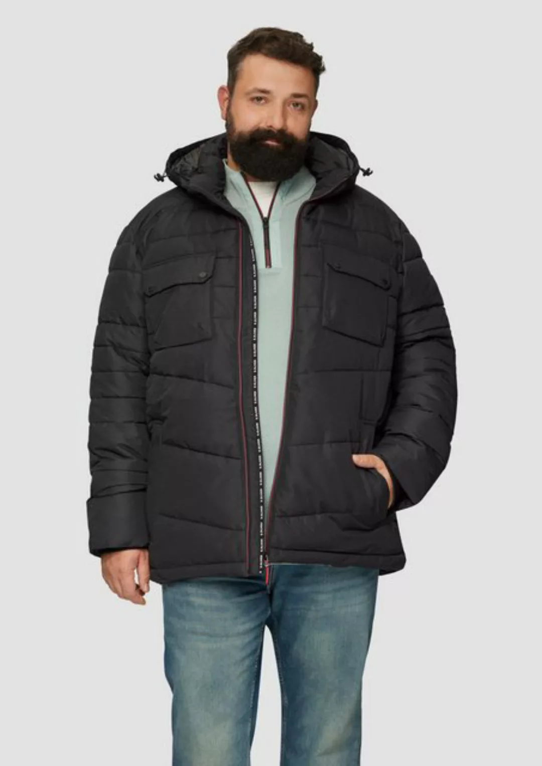 s.Oliver Outdoorjacke Gesteppte Jacke mit abnehmbarer Kapuze Blende günstig online kaufen