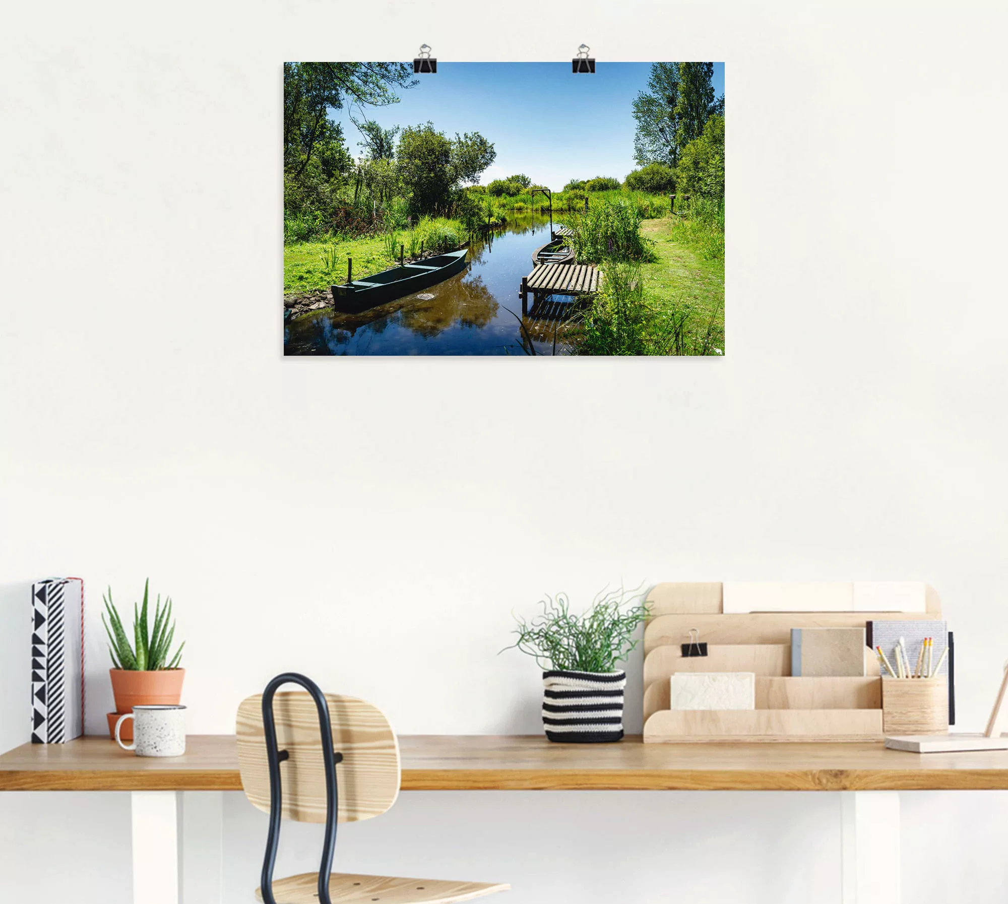 Artland Poster "Naturlandschaft am Fluss in Frankreich", Gewässer, (1 St.), günstig online kaufen