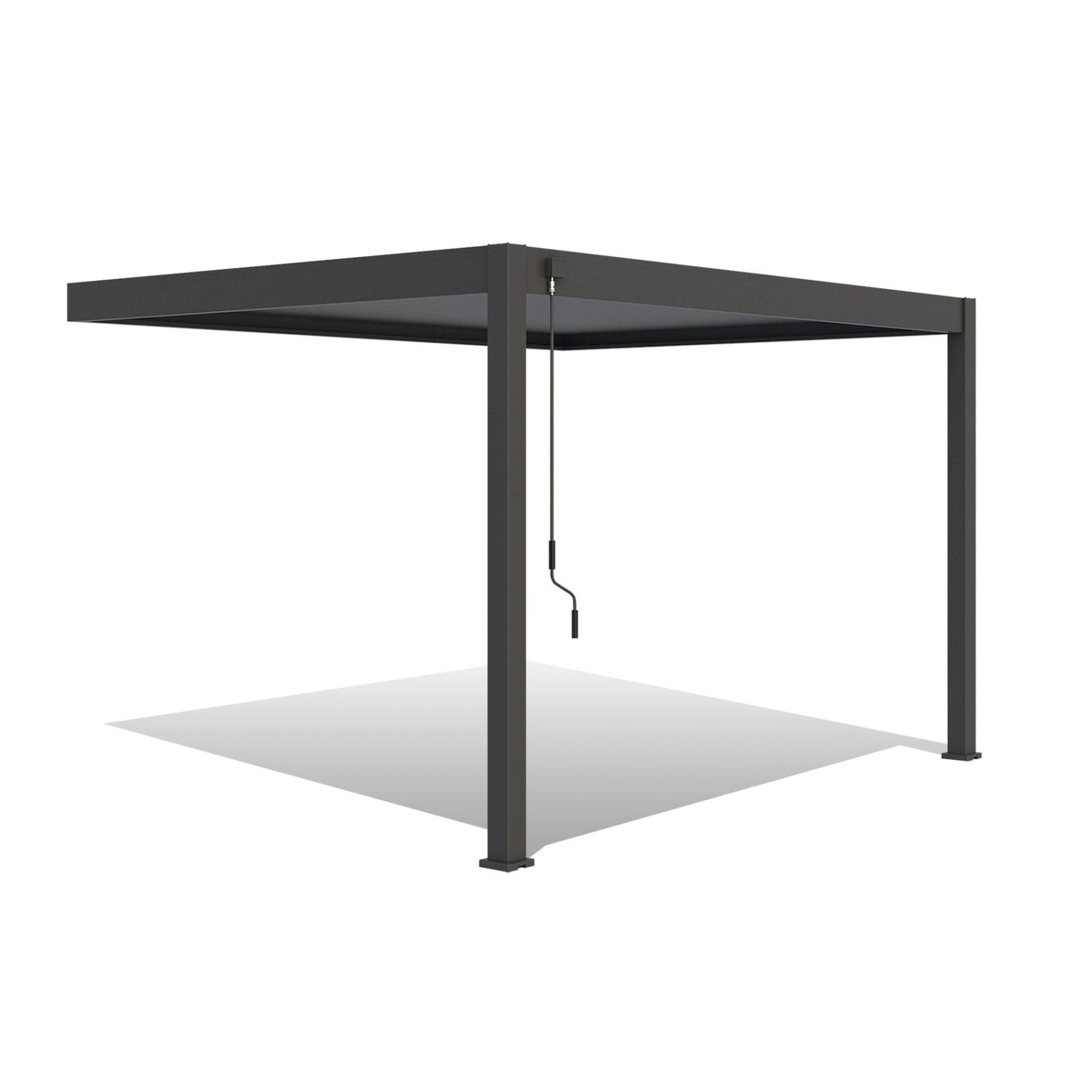 Weide Deluxe Aluminium Pavillon 3 x 4 M ANTHRAZIT Wand Pergola günstig online kaufen