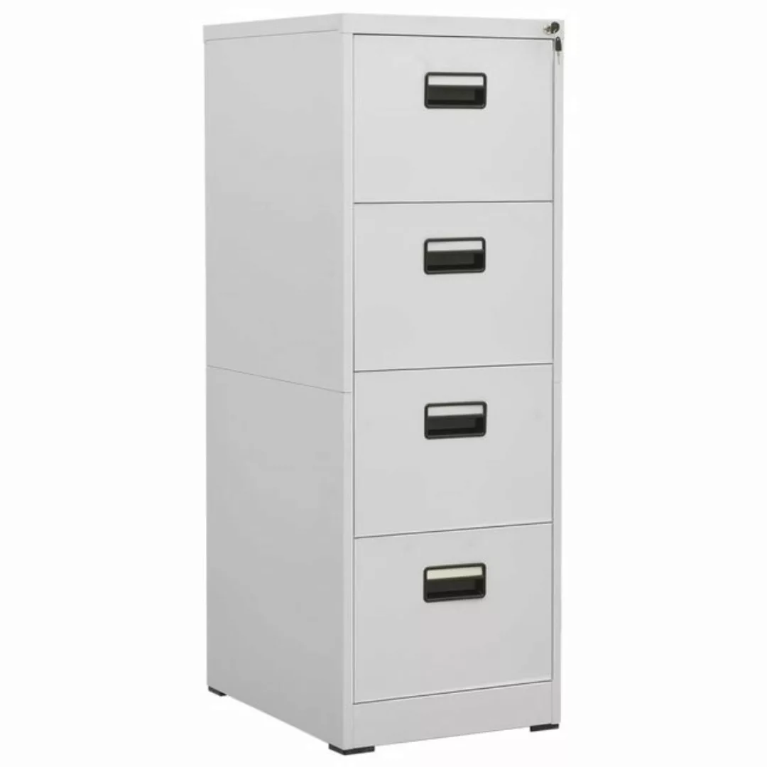 vidaXL Aktenschrank Aktenschrank Hellgrau 46x62x133 cm Stahl günstig online kaufen