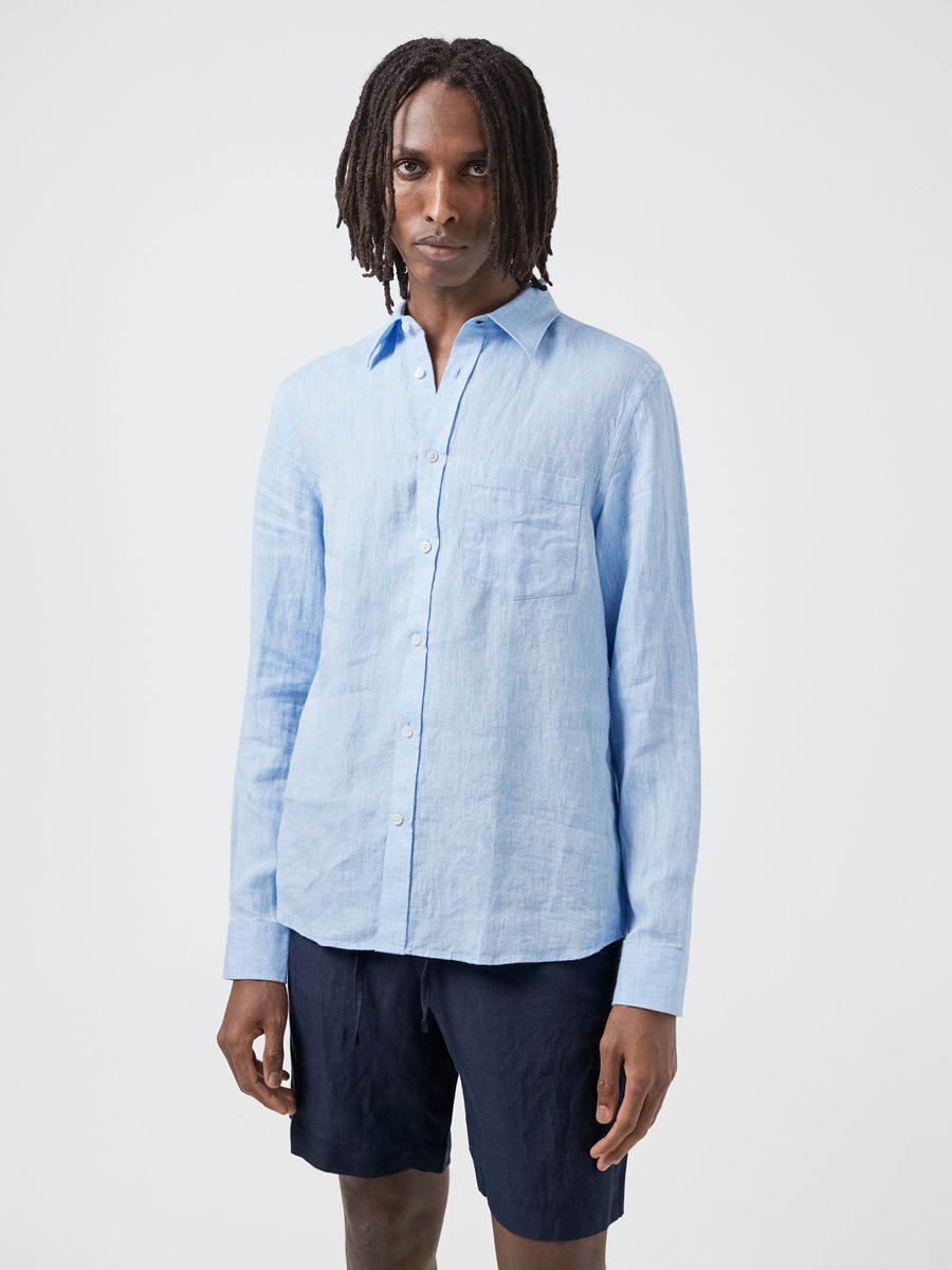 LINEN MELANGE SLIM FIT HEMD günstig online kaufen