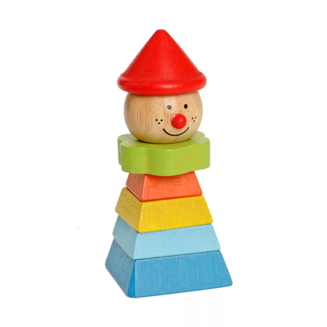 Stapelspielzeug Clown Mit Gelbem Hut günstig online kaufen