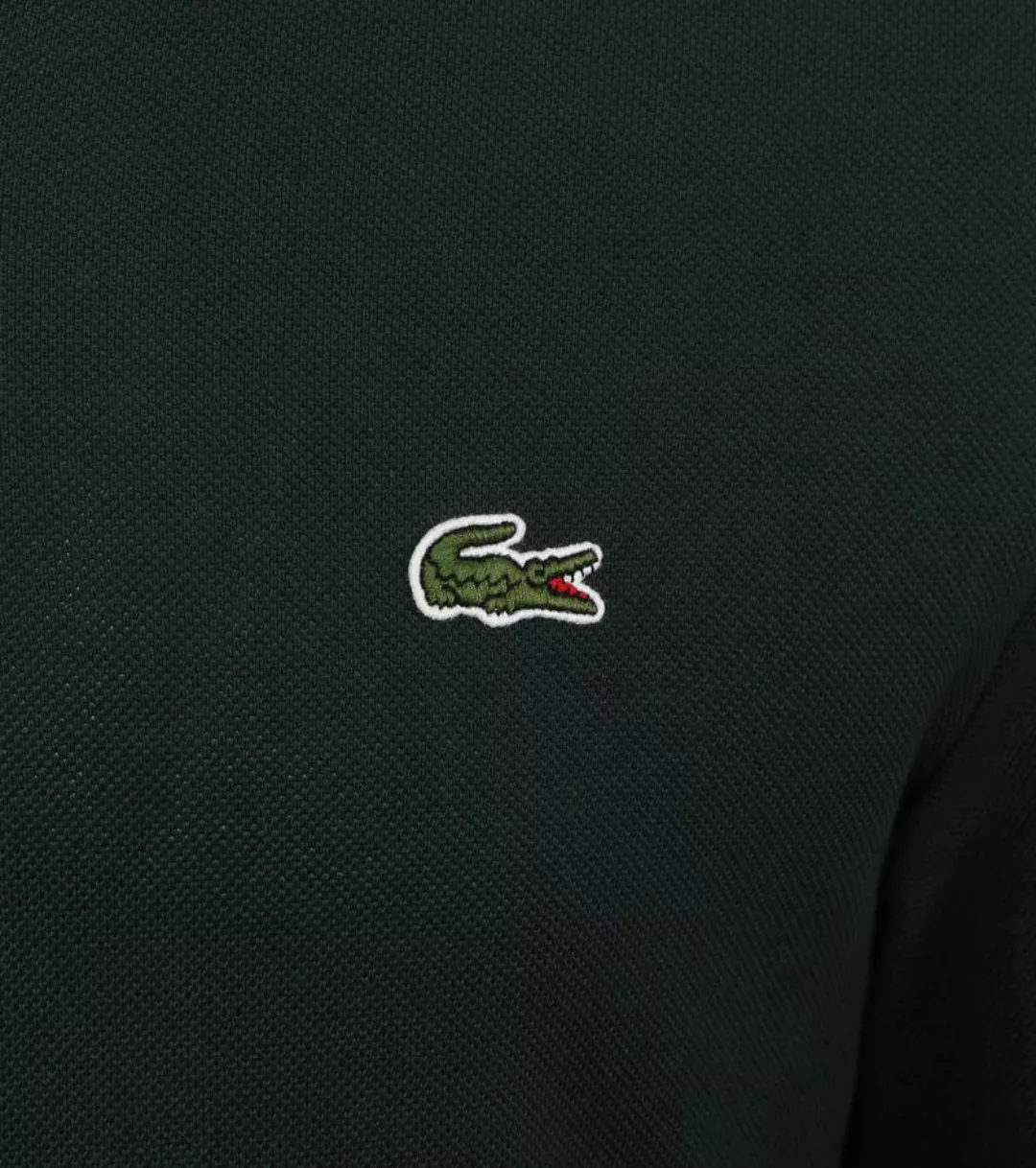 Lacoste Langarm-Poloshirt Dunkelgrün - Größe S günstig online kaufen