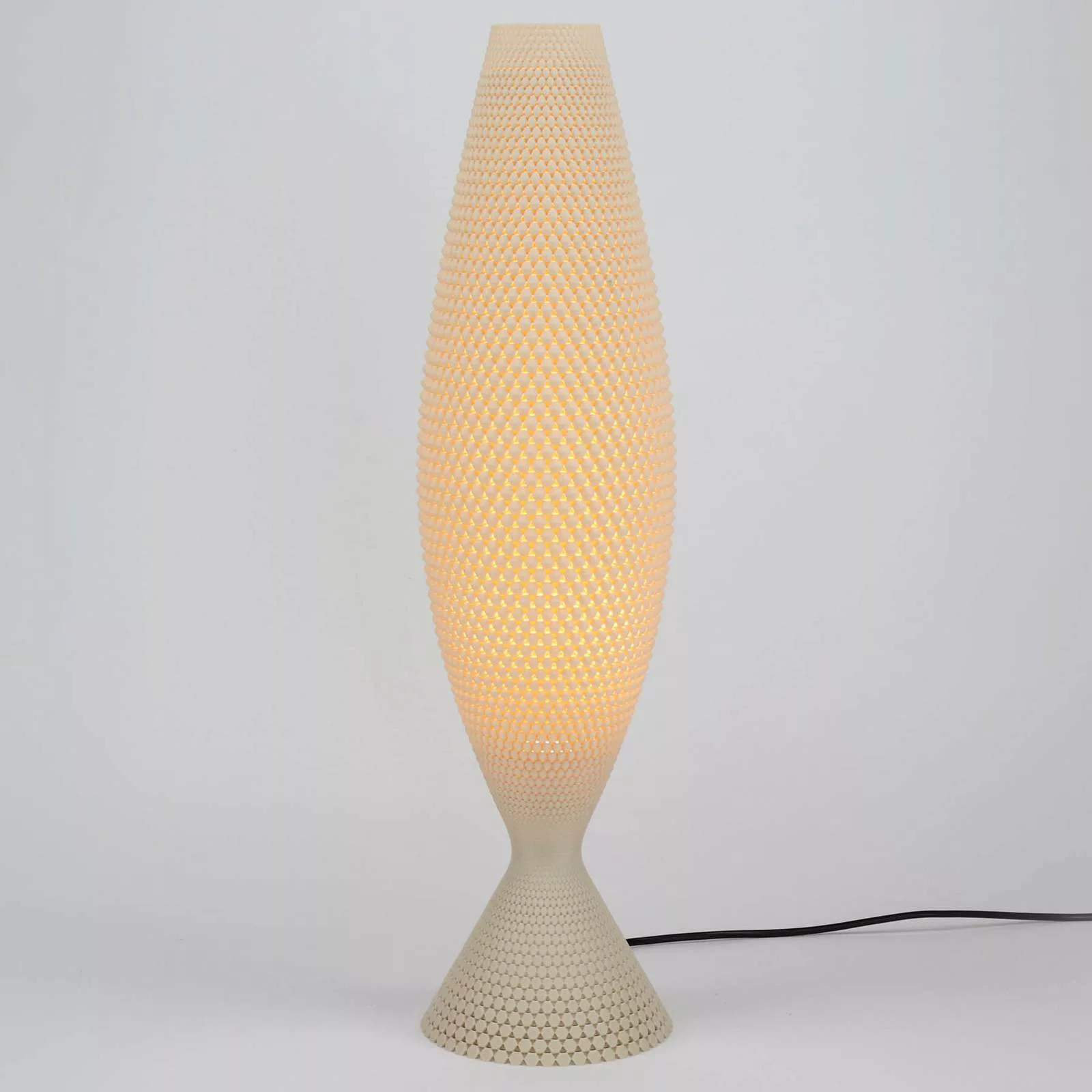 Tischlampe Diamant aus Biomaterial, linen, 65 cm günstig online kaufen