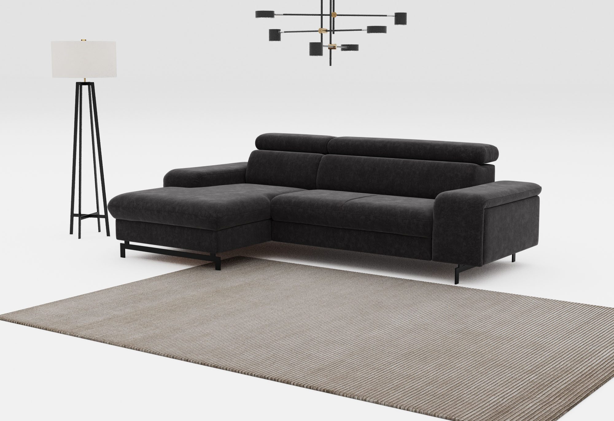 COTTA Ecksofa "Emma L-Form", mit Kopfteilverstellung, wahlweise mit Bettfun günstig online kaufen