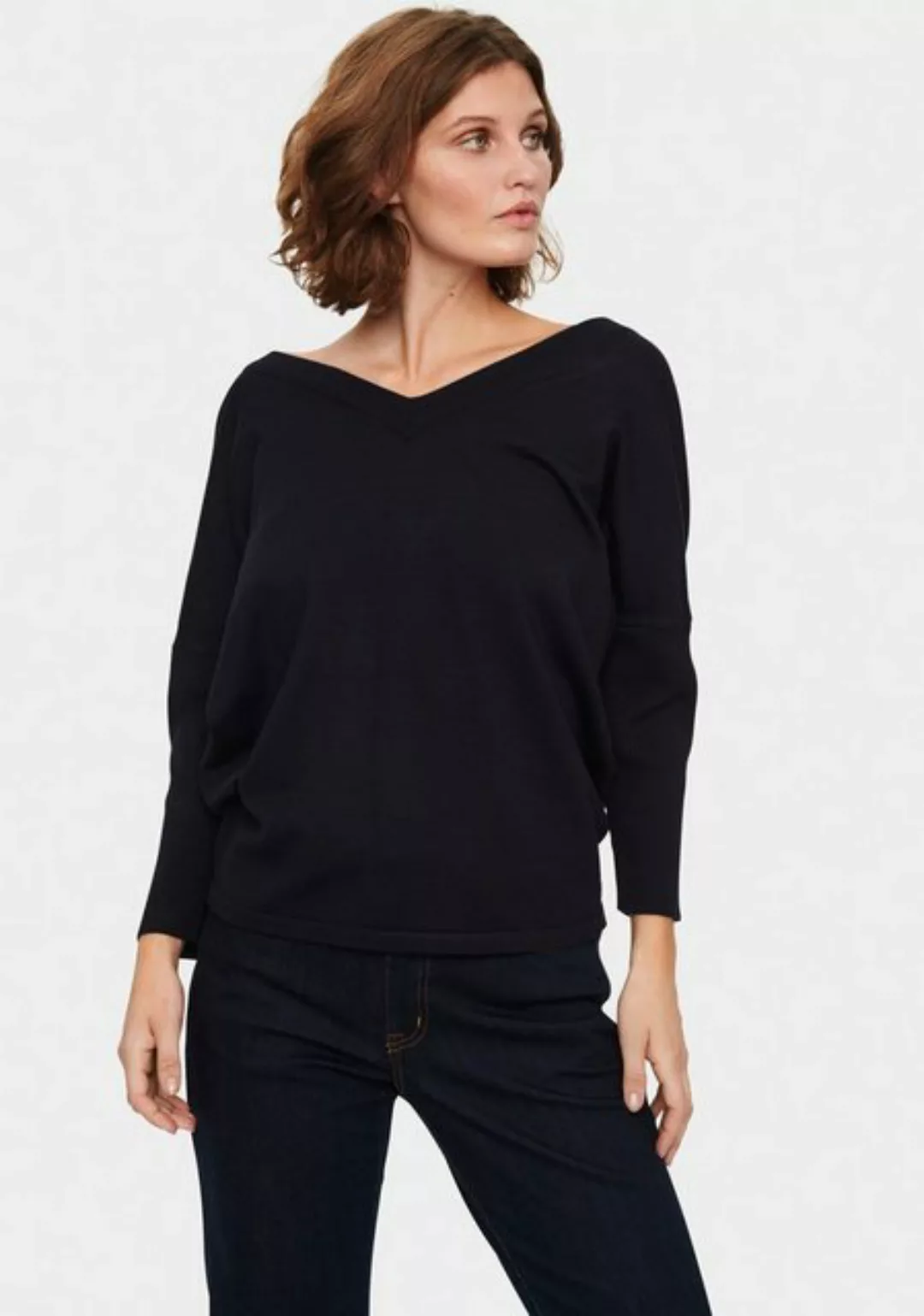 Saint Tropez V-Ausschnitt-Pullover KilaSZ V-Neck Pullover günstig online kaufen