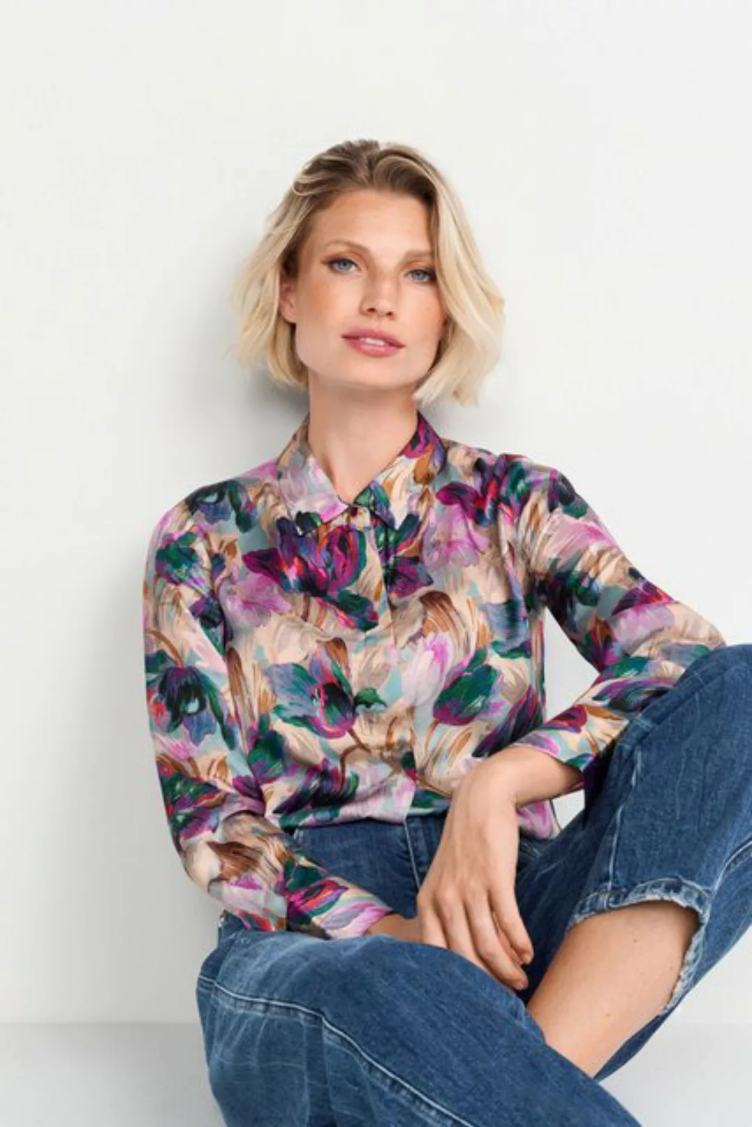 Rich & Royal Langarmbluse, mit Blumenprint allover günstig online kaufen