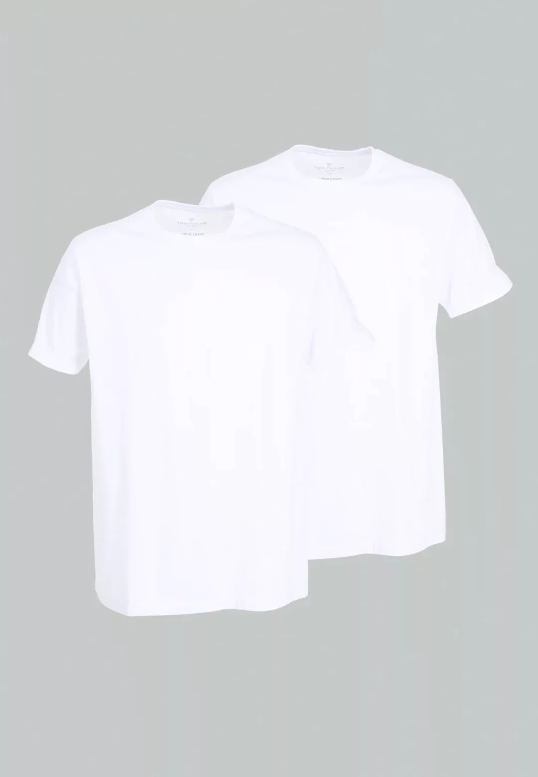 TOM TAILOR T-Shirt Herren-Unterhemd 2er-Pack Single-Jersey Uni günstig online kaufen