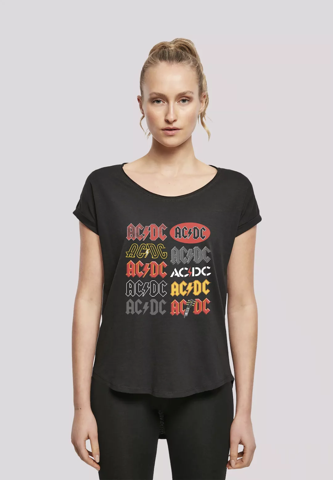 F4NT4STIC T-Shirt "AC/DC Multi-Logo", Print günstig online kaufen