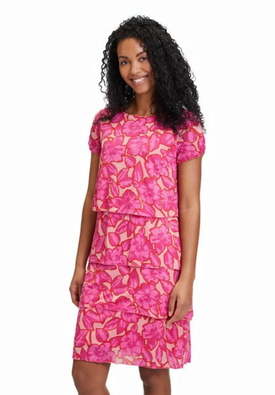 Betty Barclay Sommerkleid "Betty Barclay Stufenkleid mit Flügelärmeln", Dru günstig online kaufen