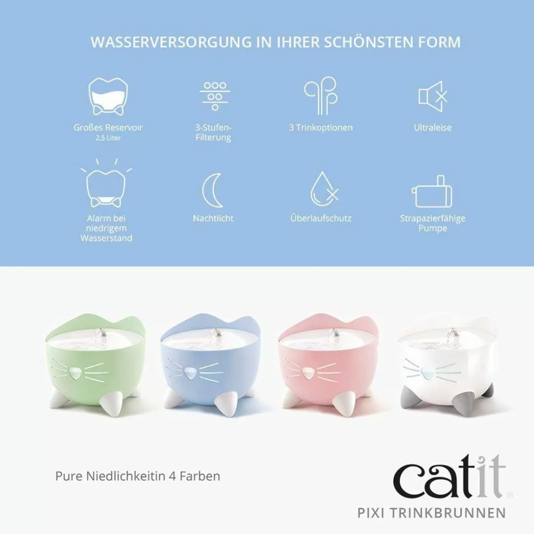 Catit Trinkbrunnen PIXI Trinkbrunnen - Mintgrün günstig online kaufen