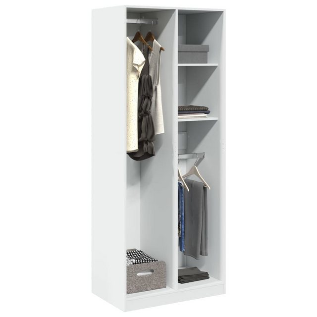 vidaXL Kleiderschrank Kleiderschrank Weiß 80x50x200 cm Spanplatte günstig online kaufen