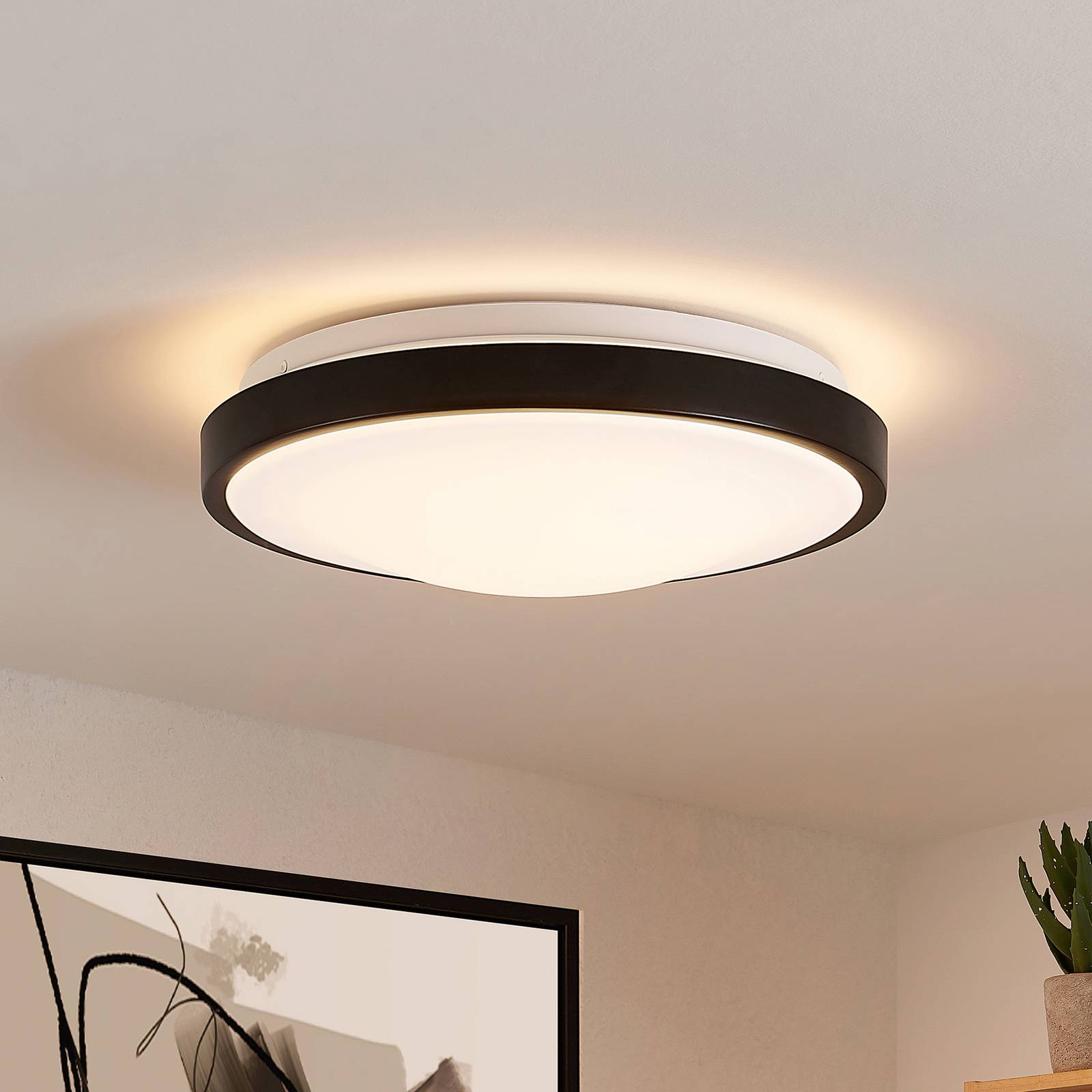 Lindby Villum LED-Deckenleuchte, rund, 29,5 cm günstig online kaufen