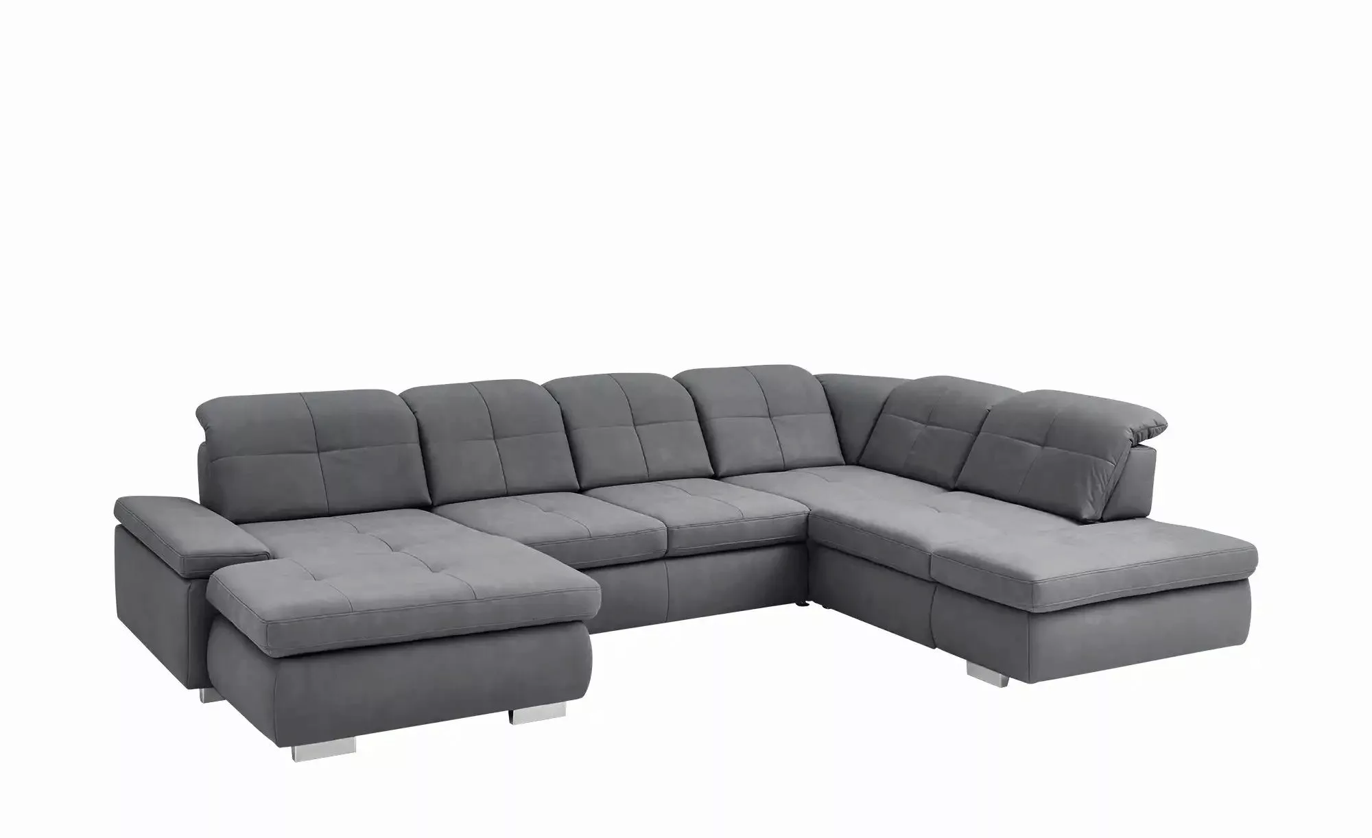 Lounge Collection Wohnlandschaft aus Mikrofaser Affair ¦ grau ¦ Maße (cm): günstig online kaufen