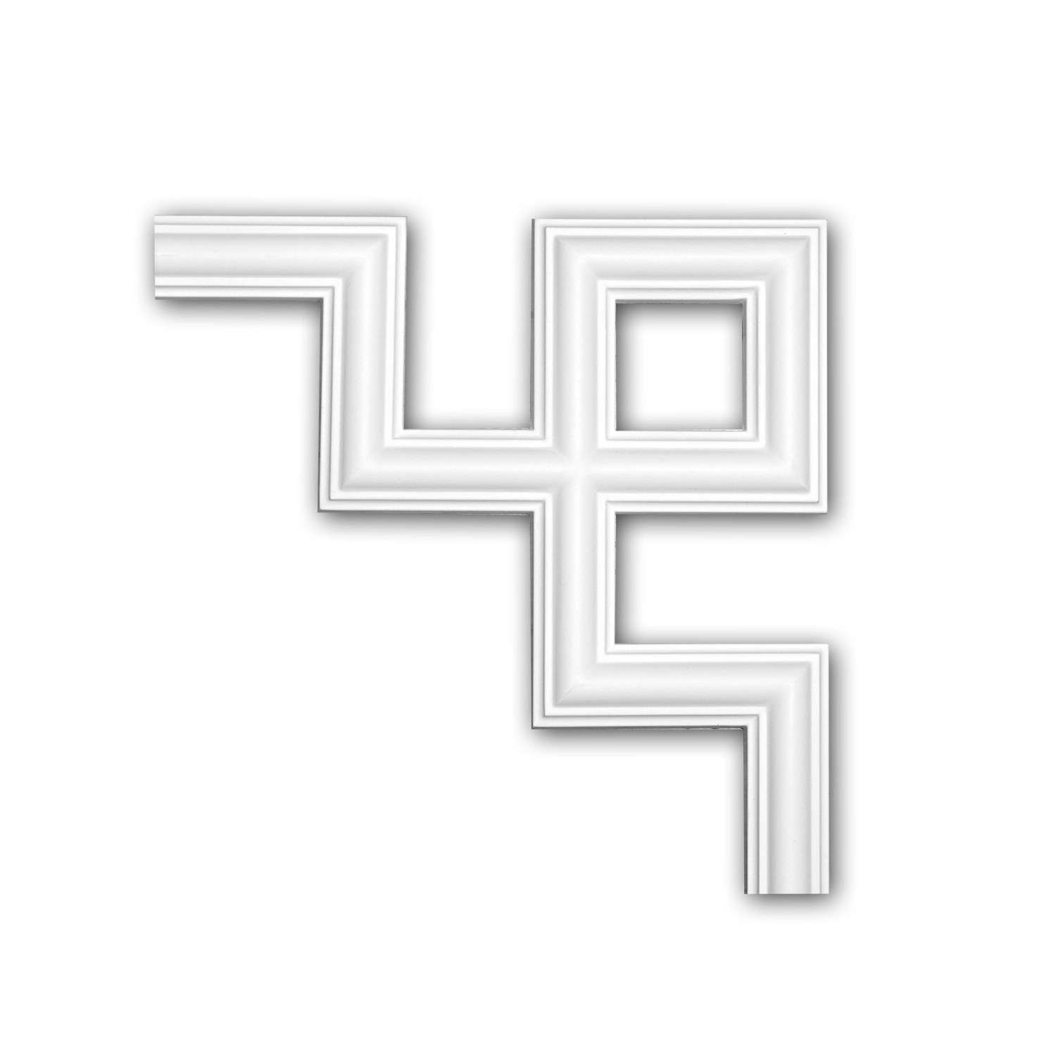 PROFHOME 152286 Eckelement für Wandleiste Zierelement dekoratives Element 2 günstig online kaufen