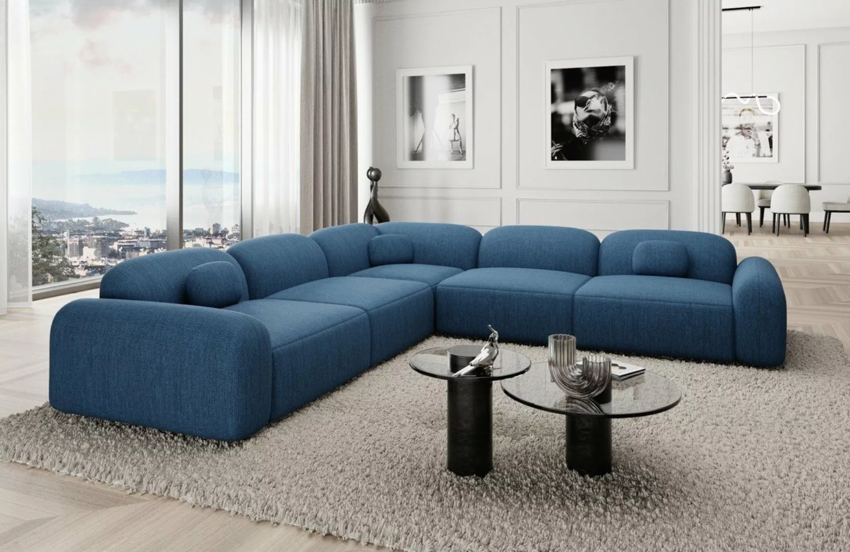 Sofa Dreams Ecksofa Stoff Eckcouch Polstersofa Luxus Eck Couch Barcelona L günstig online kaufen