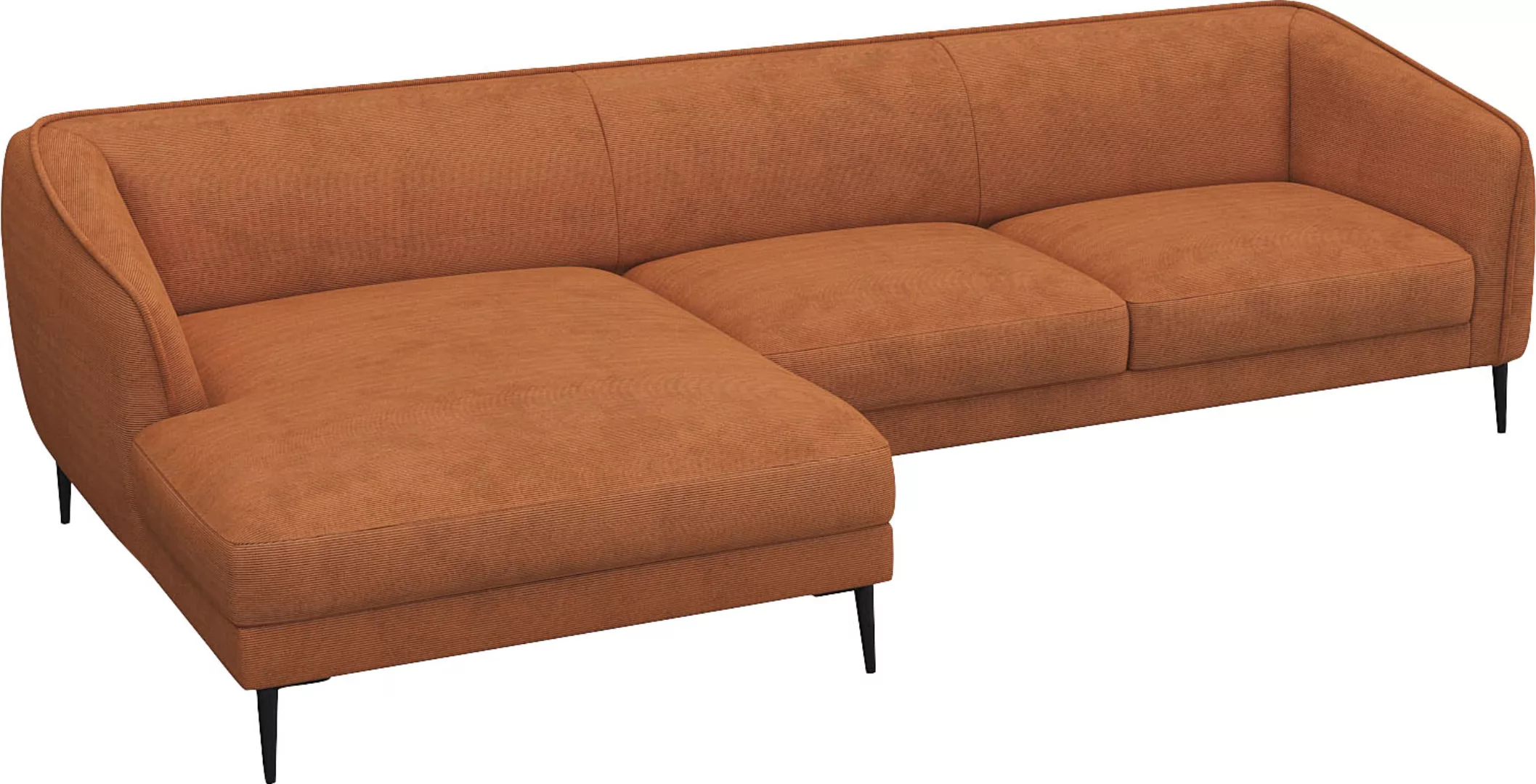 FLEXLUX Ecksofa "Belle Designsofa, L-Form, B/T 288/149 cm", Skandinavisches günstig online kaufen
