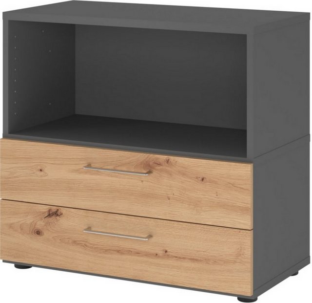 bümö Aktenschrank flexi Schrank Dekor: Graphit/Asteiche günstig online kaufen