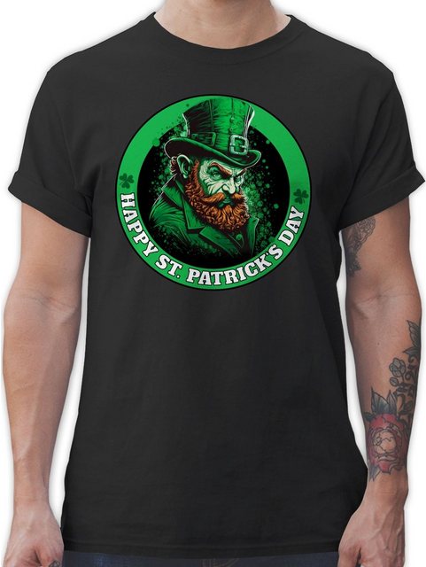 Shirtracer T-Shirt Happy Irischen Nationalfeiertag Leprechaun Kobold St. Pa günstig online kaufen