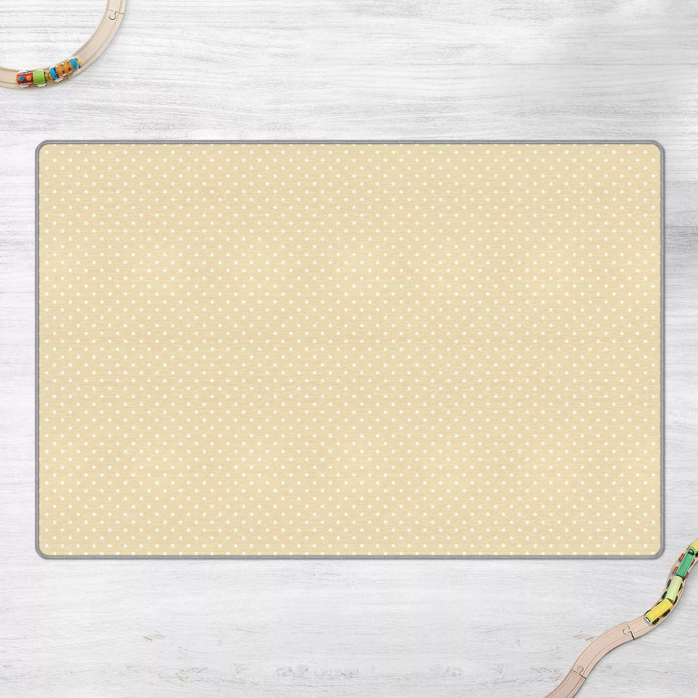 Teppich No.YK56 Weiße Punkte auf Creme günstig online kaufen