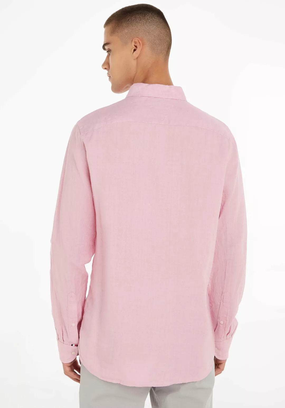 Tommy Hilfiger Langarmhemd PIGMENT DYED LI SOLID RF SHIRT in klassischem De günstig online kaufen