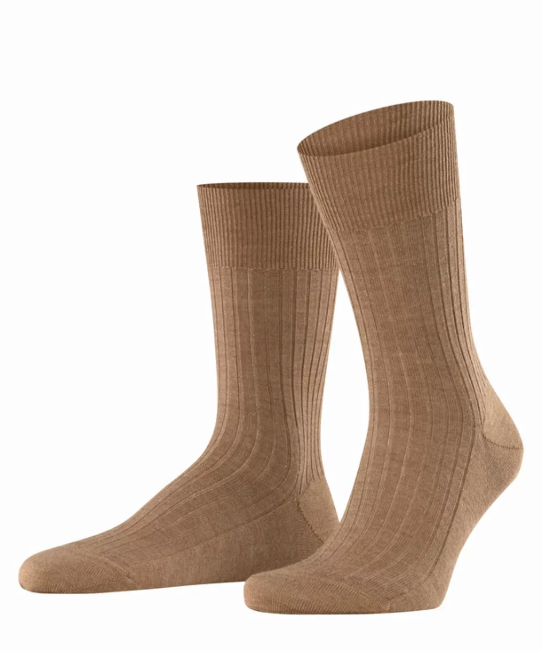 FALKE Bristol Pure Herren Socken, 43-44, Braun, Uni, Schurwolle, 14415-5410 günstig online kaufen