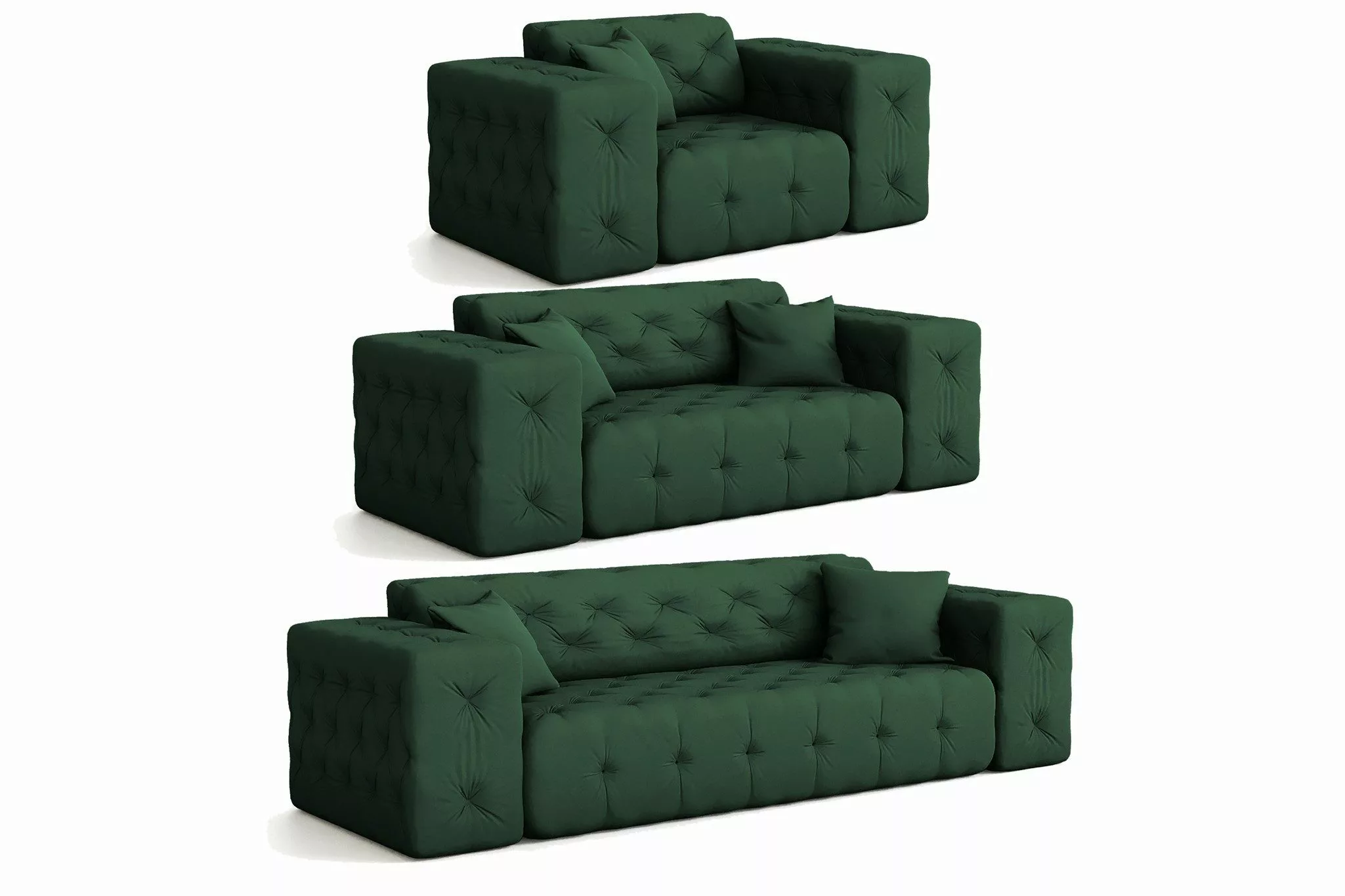 Fun Möbel Polstergarnitur Sofaset Designersofa CHANTAL günstig online kaufen