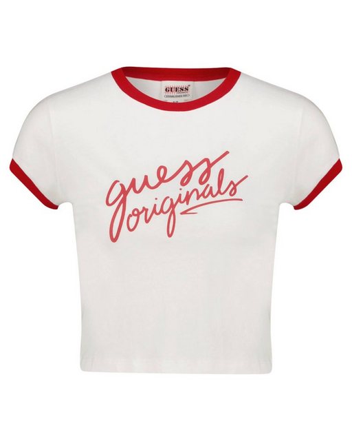GUESS Originals T-Shirt Damen T-Shirt CROPPED RINGER TEE (1-tlg) günstig online kaufen