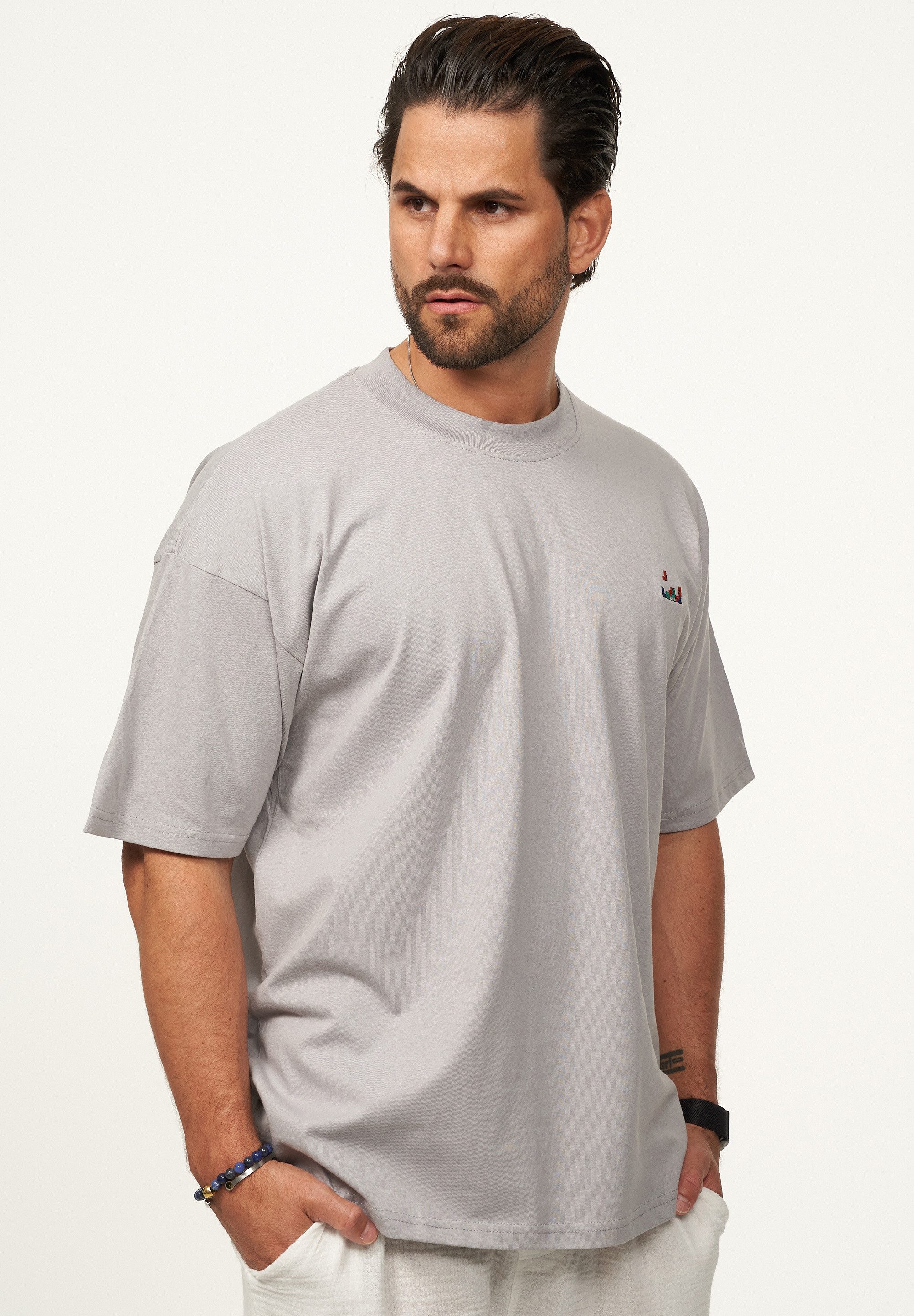 SOULSTAR T-Shirt mit Stickerei Herren Oversize-Fit günstig online kaufen