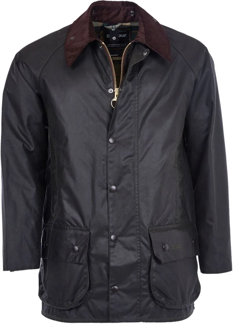 Barbour Beaufort Wachsjacke Grün - Größe 56 günstig online kaufen