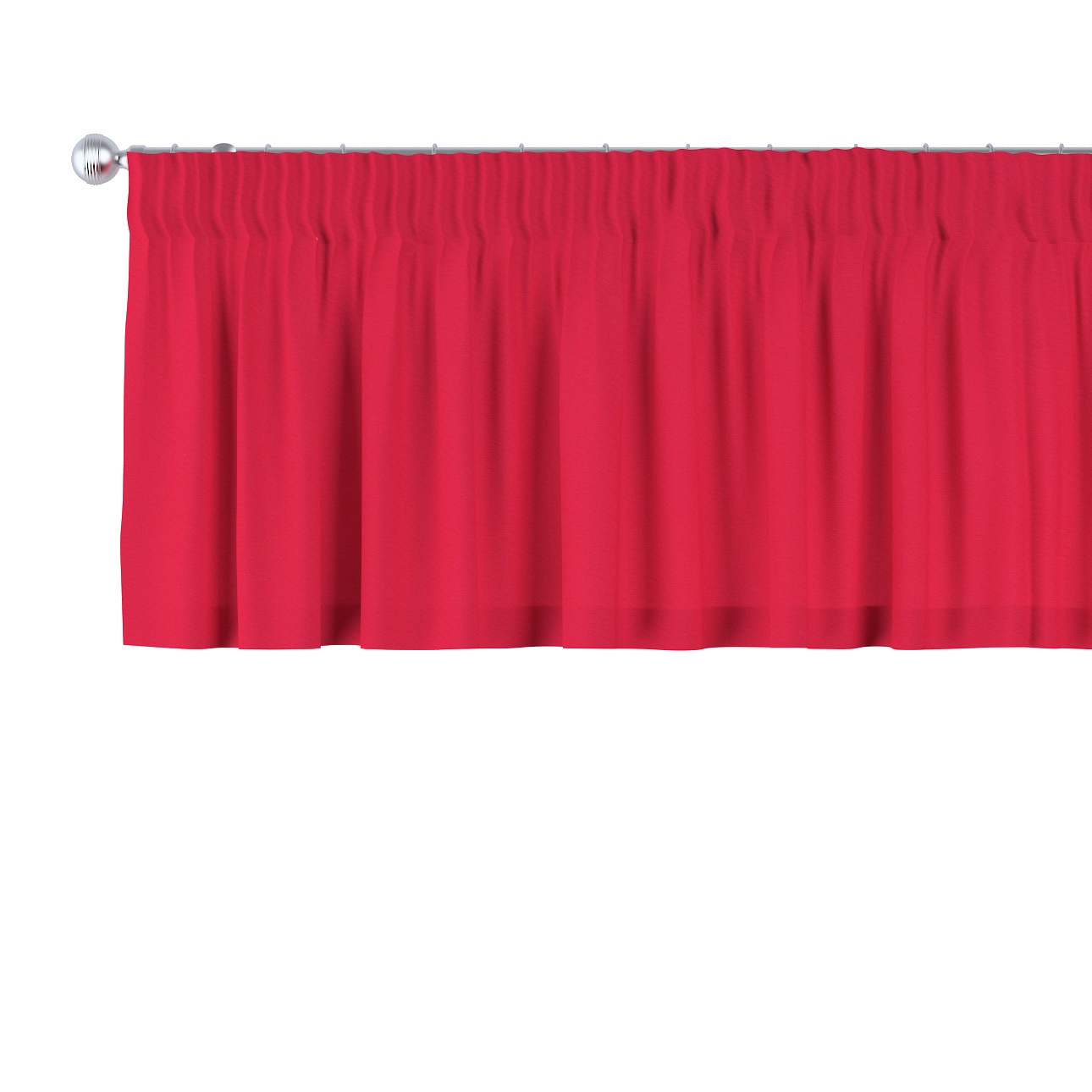 Kurzgardine mit Kräuselband, rot, 390 x 40 cm, Quadro (136-19) günstig online kaufen