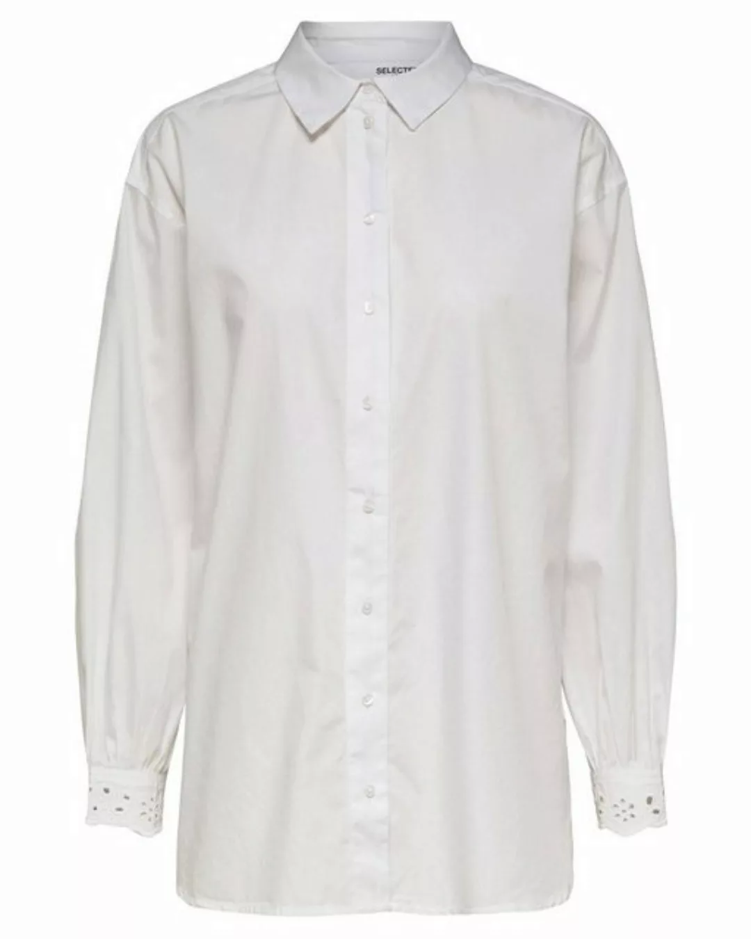 SELECTED Longline- Hemd Damen White günstig online kaufen