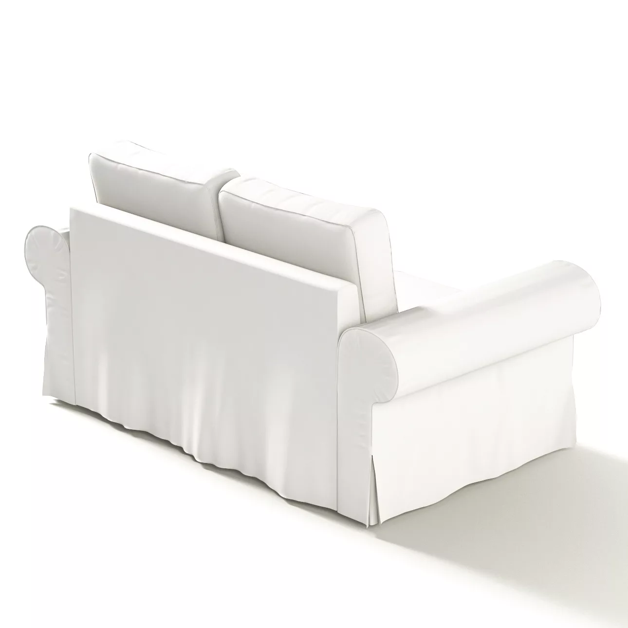 Bezug für Backabro 2-Sitzer Sofa ausklappbar, weiss, Bezug für Backabro 2-S günstig online kaufen