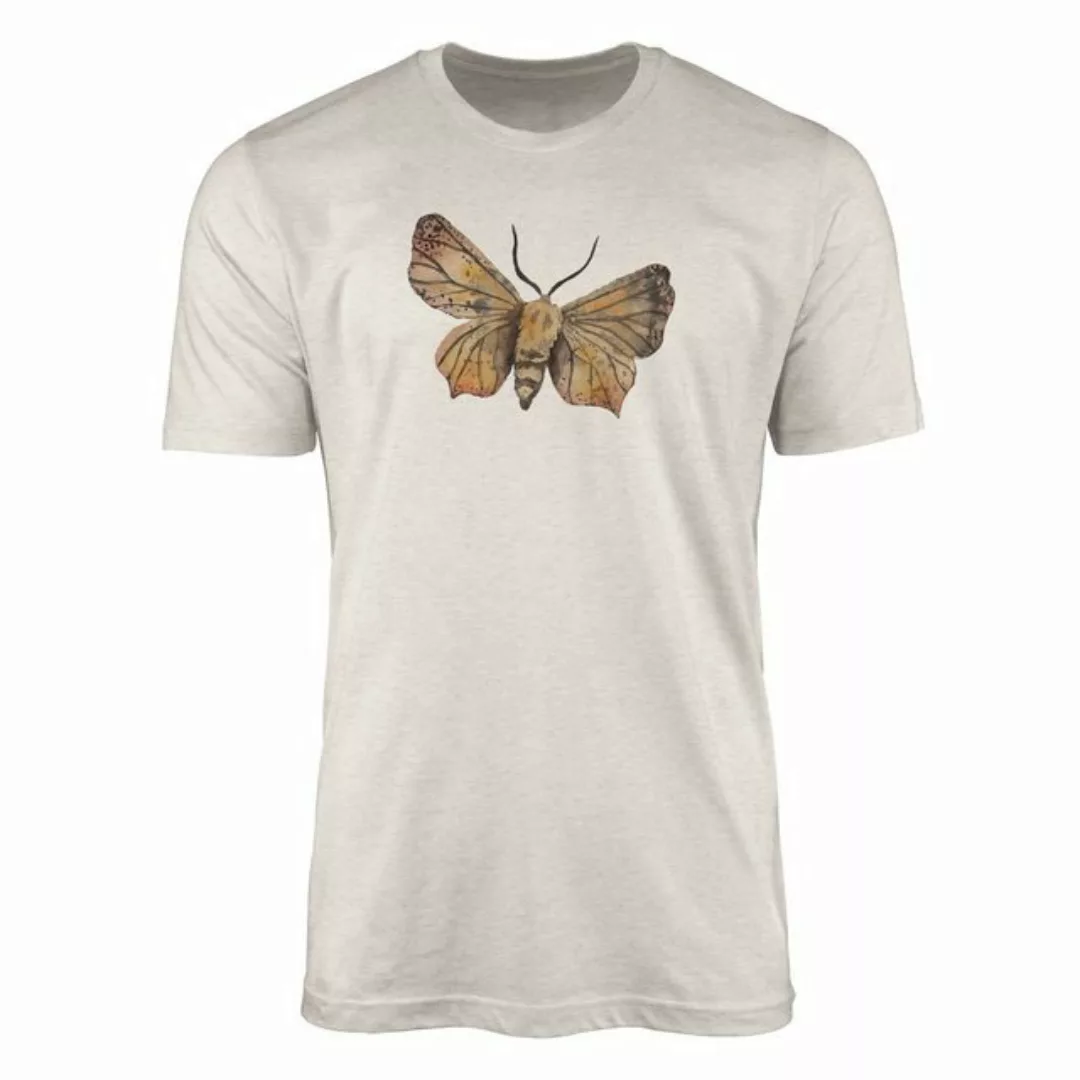 Sinus Art T-Shirt Herren Shirt 100% Bio-Baumwolle T-Shirt Aquarell Motiv Mo günstig online kaufen