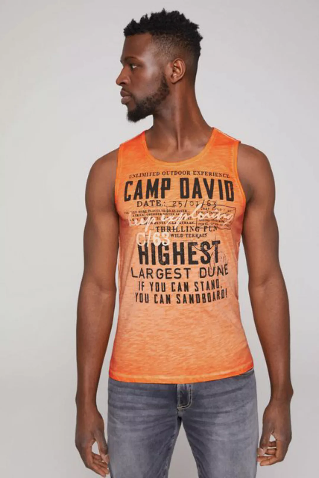 CAMP DAVID Tanktop aus Baumwolle günstig online kaufen