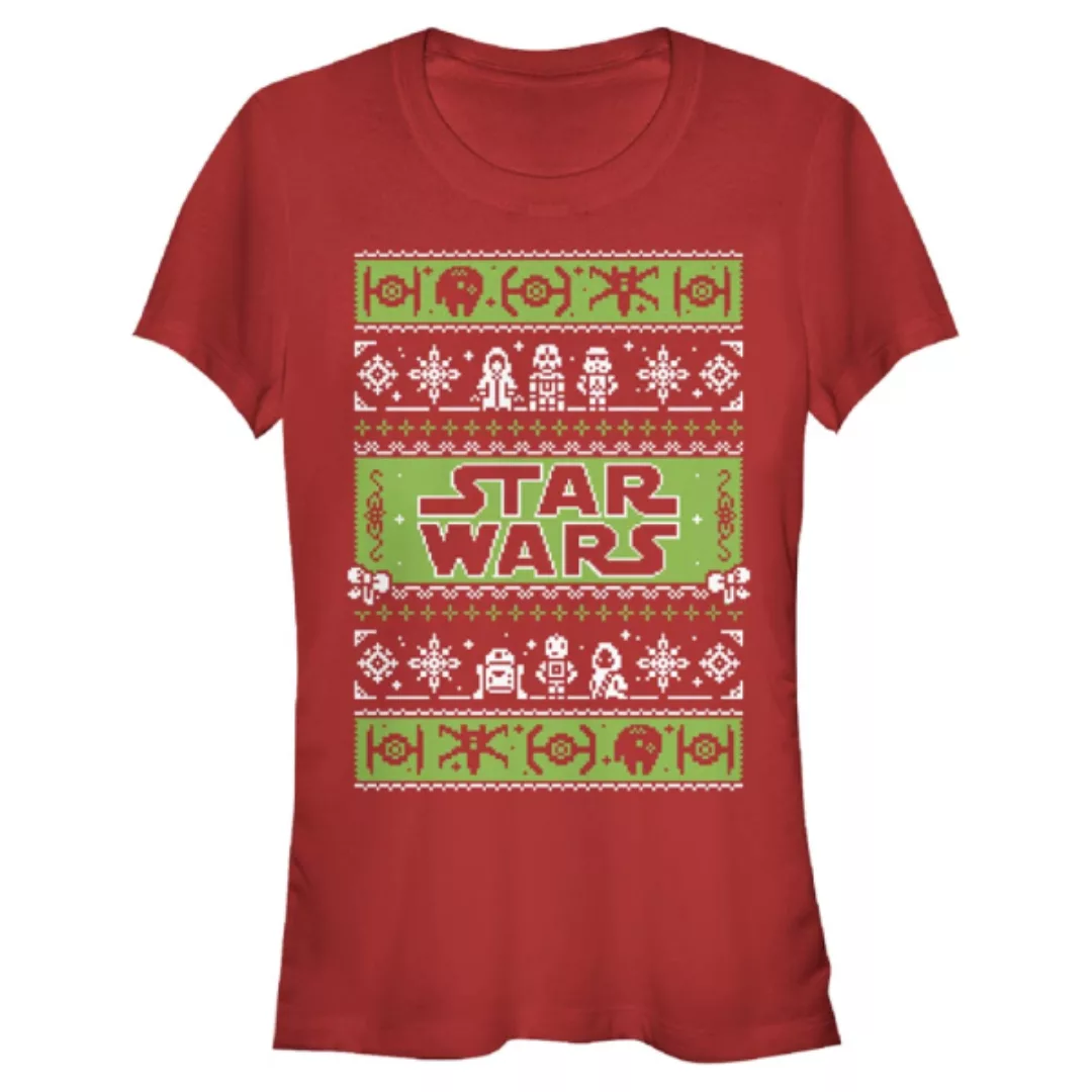Star Wars - Logo Xmas Time - Weihnachten - Frauen T-Shirt günstig online kaufen