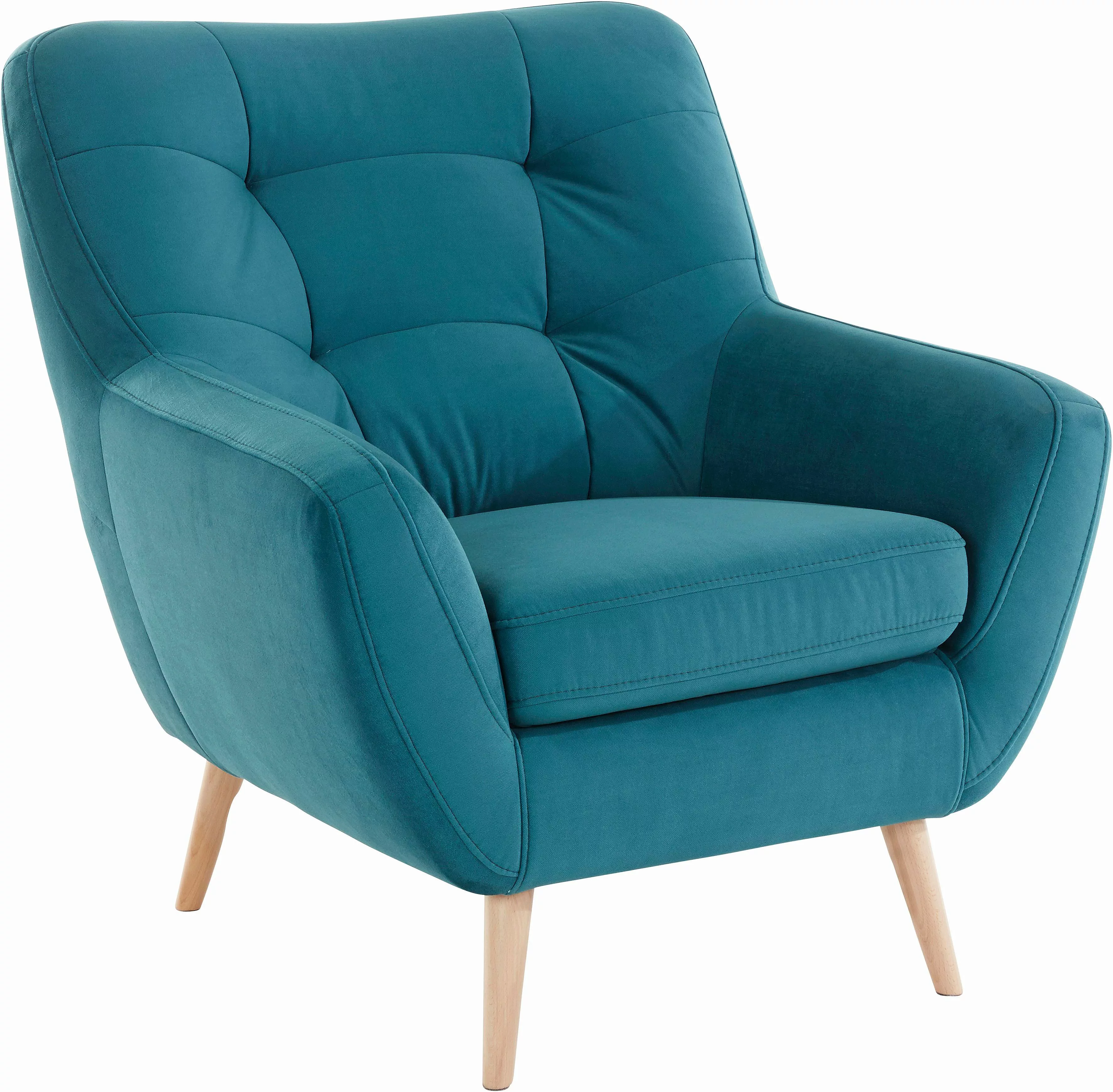 exxpo - sofa fashion Sessel »Scandi, Loungesessel mit tollem Sitzkomfort, h günstig online kaufen