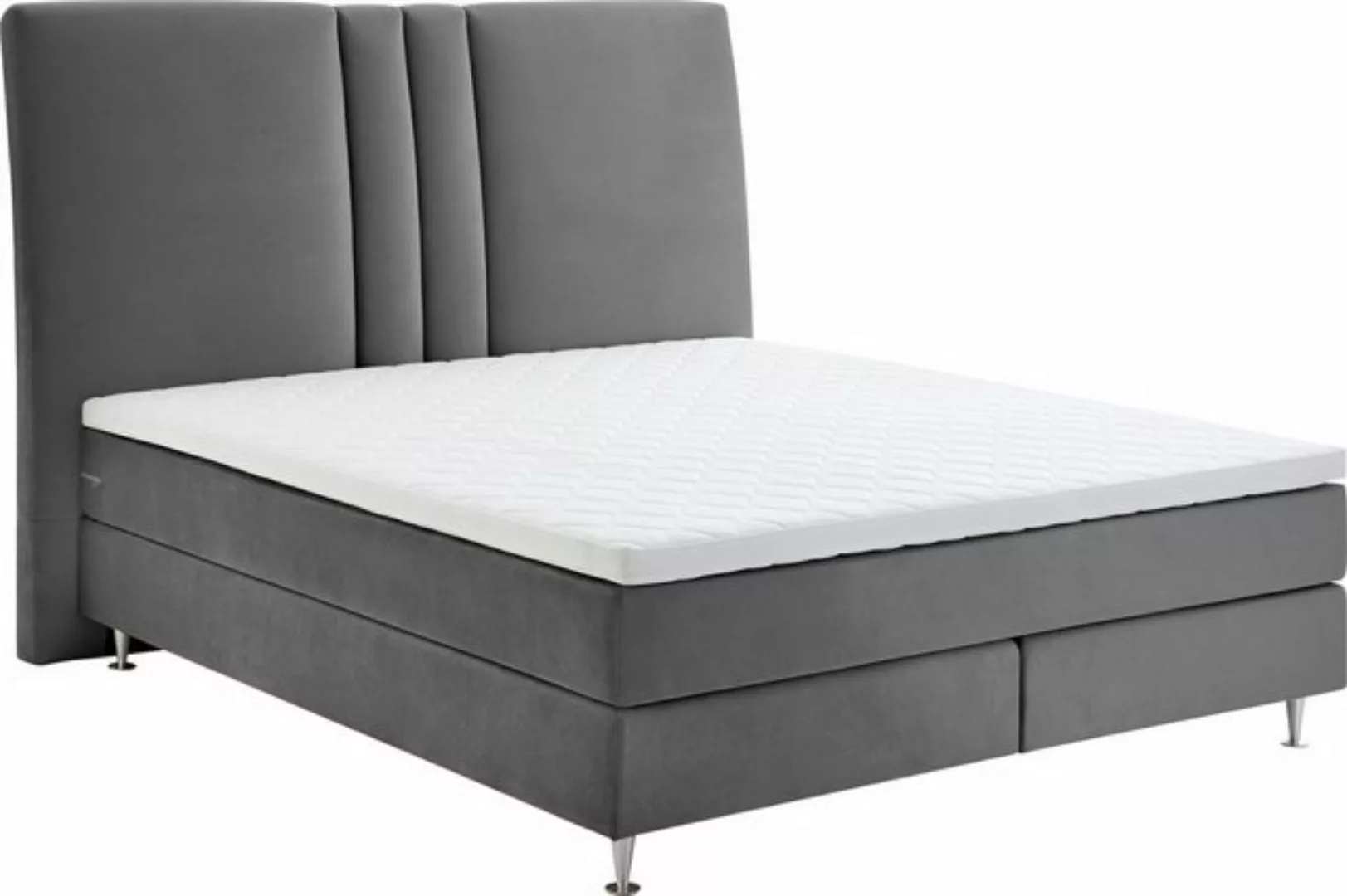 ATLANTIC home collection Boxspringbett "Rita", mit Topper und hohen Kopftei günstig online kaufen