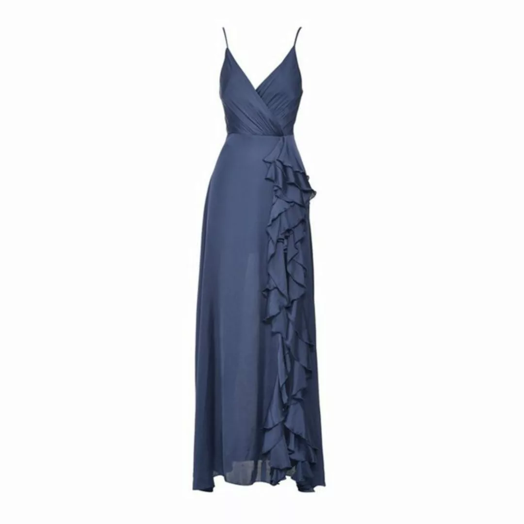 jalleria Dirndl Sling-Kleid mit V-Ausschnitt hoher Taille und unregelmäßige günstig online kaufen