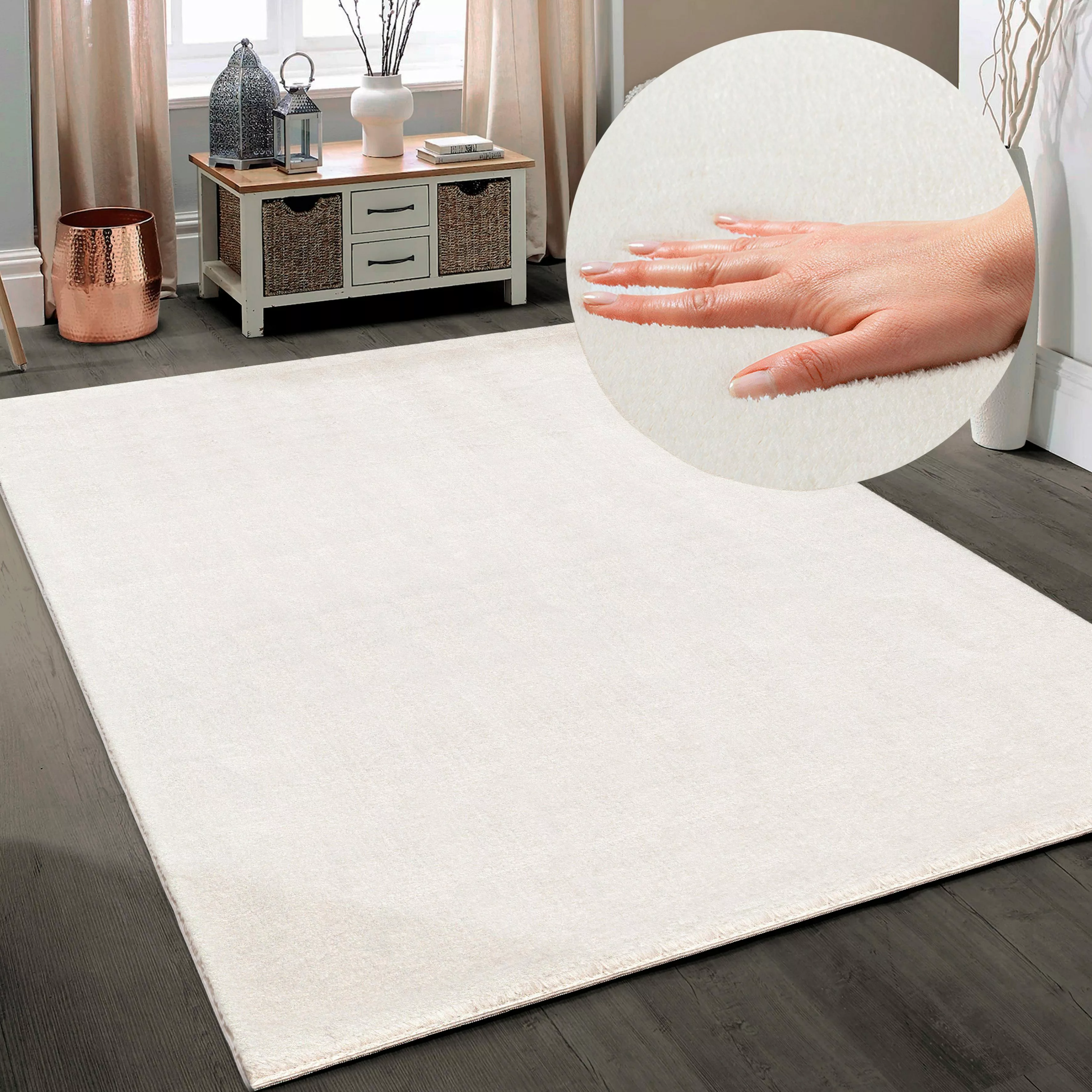 my home Teppich »Arabell, Kunstfellteppich«, rechteckig, 16 mm Höhe, flausc günstig online kaufen