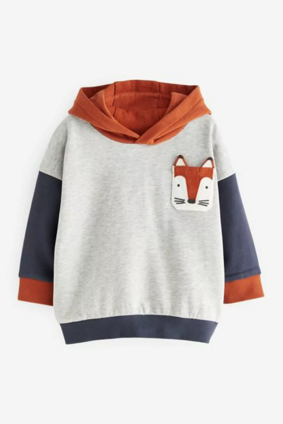 Next Kapuzensweatshirt Hoodie mit Farbblockdesign und Motiv (1-tlg) günstig online kaufen