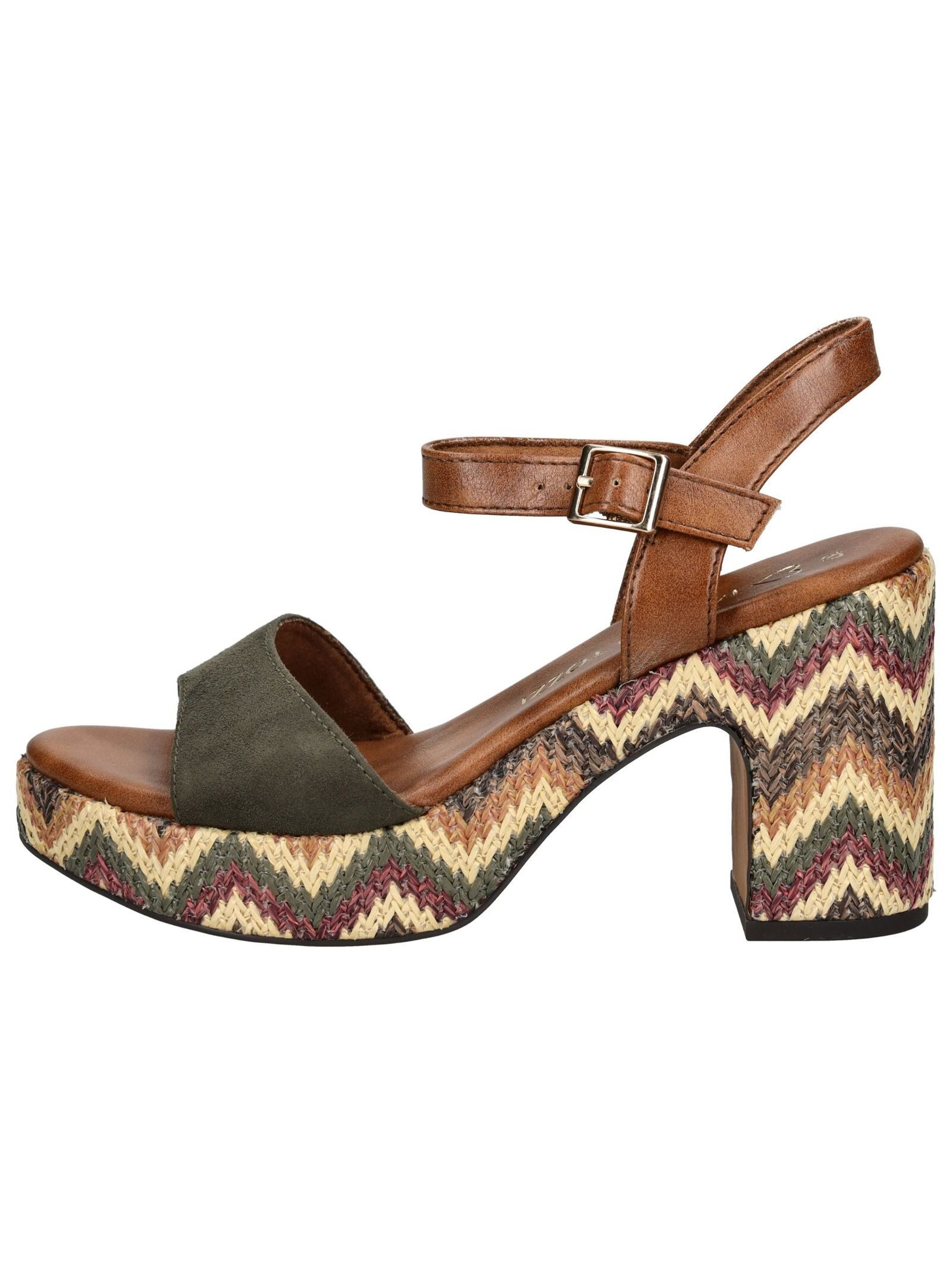 MARCO TOZZI Sandalen Lederimitat/Textil High-Heel-Sandalette günstig online kaufen