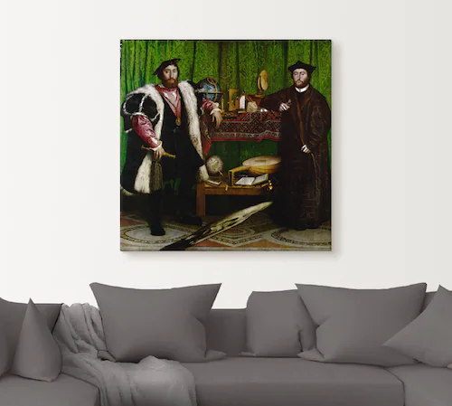 Artland Leinwandbild "Die Gesandten. 1533", Mann, (1 St.), auf Keilrahmen g günstig online kaufen