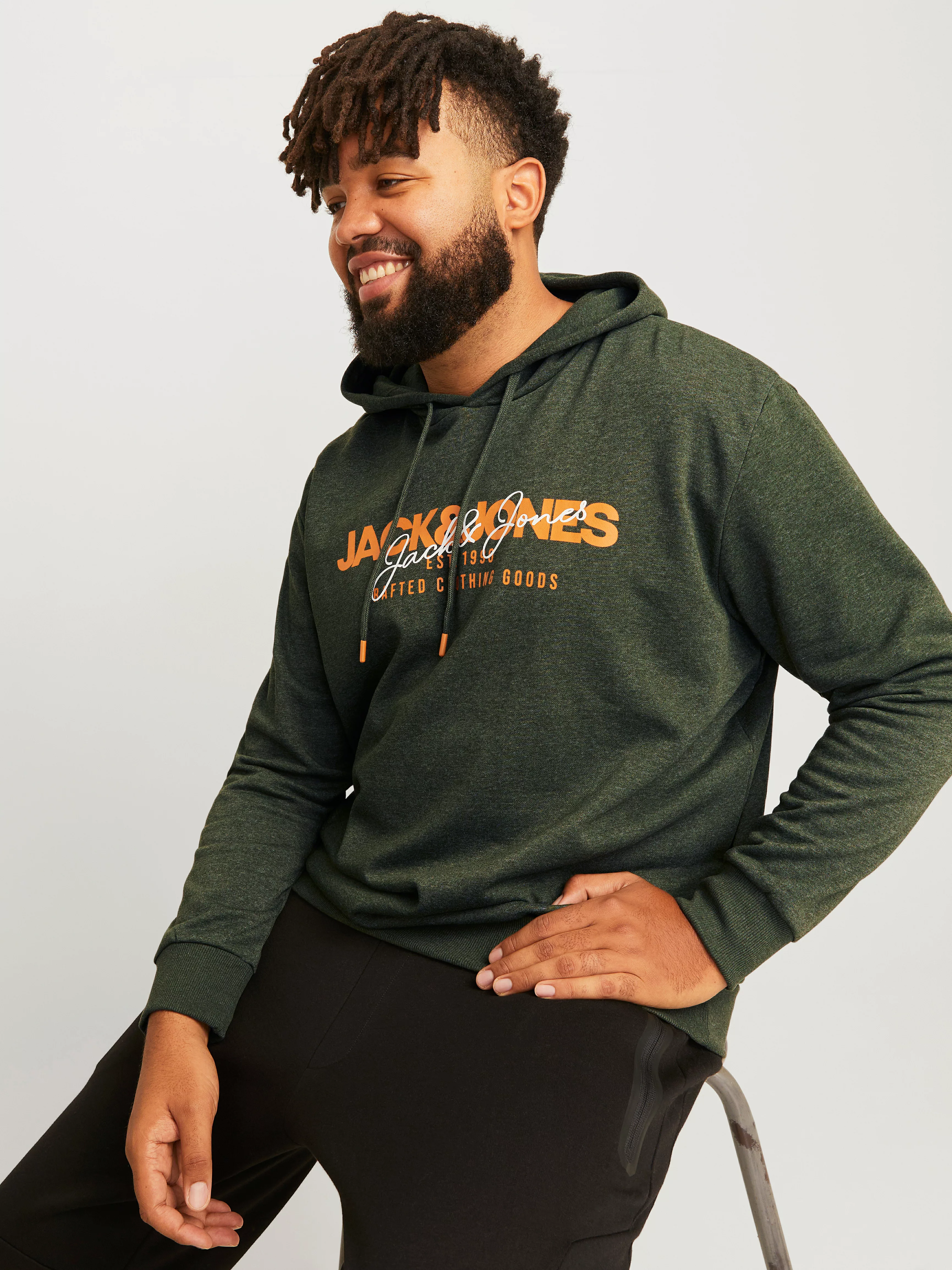 Jack & Jones PlusSize Kapuzensweatshirt JJALVIS SWEAT HOOD PLS günstig online kaufen