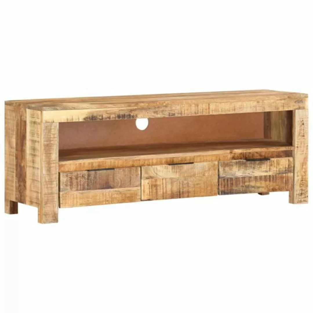 Tv-schrank 110x30x40 Cm Raues Mangoholz günstig online kaufen