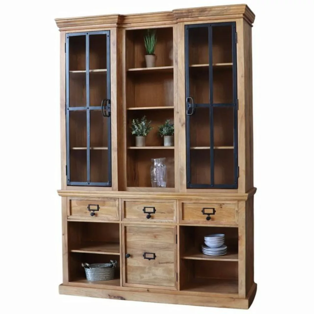 baario Buffet Schrank PACIFICA Wandschrank massiv Mangoholz Buffet Vitrine günstig online kaufen